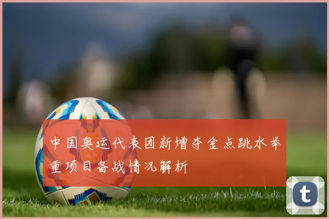 中国奥运代表团新增夺金点跳水举重项目备战情况解析
