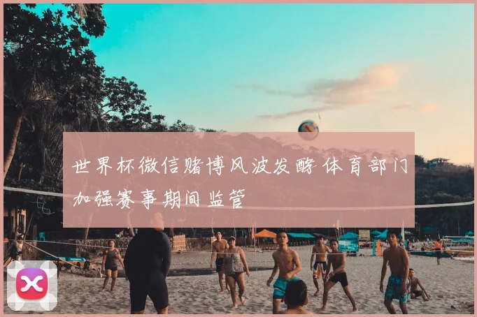世界杯微信赌博风波发酵 体育部门加强赛事期间监管